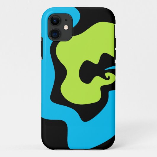 Coques Case-Mate iPhone Simple et élégant Bleu vert noir formes Abstraites (Dos)