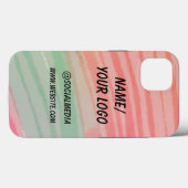 Coques Case-Mate iPhone simple et minimal ajouter votre logo aquarelle (Verso (horizontal))