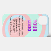 Coques Case-Mate iPhone simple et minimal ajouter votre logo/design ici te (Verso (horizontal))