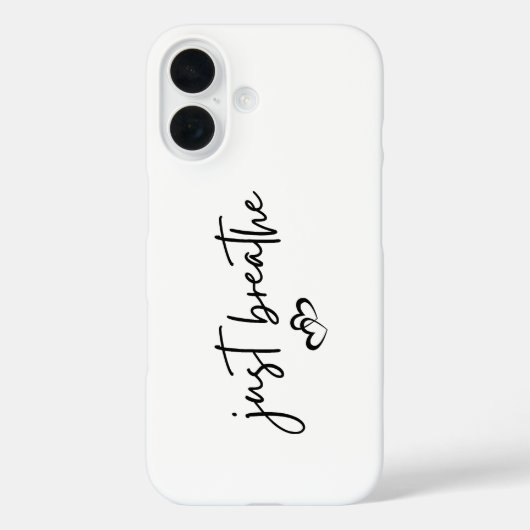 Coques Case-Mate iPhone Simple Inspiration minimaliste "Respirer" (Verso)