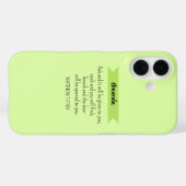 Coques Case-Mate iPhone Simple Lime Vert Demander Dieu Bible Verse Chrétie (Verso (horizontal))