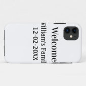 Coques Case-Mate iPhone simple logo monogramme minimal personnalisé (Dos (Horizontal))