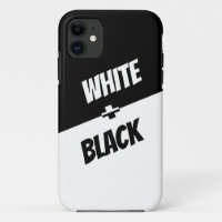 Simple mais élégant noir et blanc ! Coque-Mate iPh