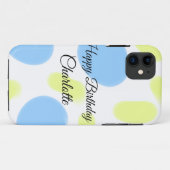 Coques Case-Mate iPhone SIMPLE MINIMAL.CUTIE AJOUTER NOM BÉBÉ joyeux anniv (Dos (Horizontal))