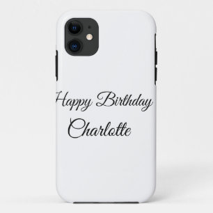 Case-Mate iPhone Case SIMPLE MINIMAL.CUTIE AJOUTEZ NOM BÉBÉ joyeux anniv