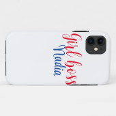 Coques Case-Mate iPhone simple minimal girl boss ajouter nom texte image e (Dos (Horizontal))