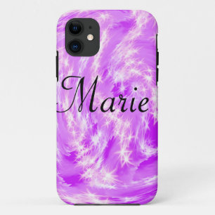 Case-Mate iPhone Case simple minimal léger pastel rose ajoutez votre nom