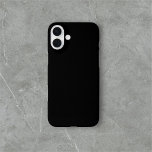 Coques iPhone 16 Plus Simple minimaliste noir<br><div class="desc">Noir solide simple.</div>