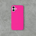 Coques iPhone 16 Plus Simple minimaliste rose vif<br><div class="desc">Simple et solide rose vif.</div>