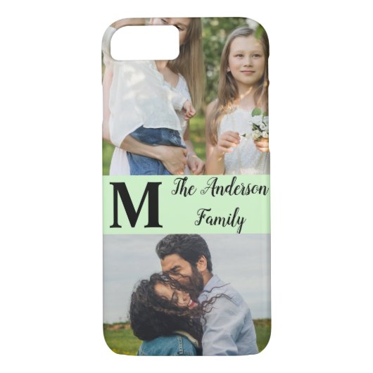 Coques Case-Mate iPhone simple minimum ajouter votre nom photo aquarelle   (Dos)