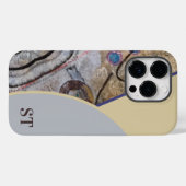 Coques Case-Mate iPhone Simple moderne avec accents Abstraits QR Code (Verso (horizontal))