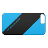 Coques Case-Mate iPhone Simple Moderne Bleu/Bleu Bleu Bleu/Noir Bande Pers (Dos (Horizontal))