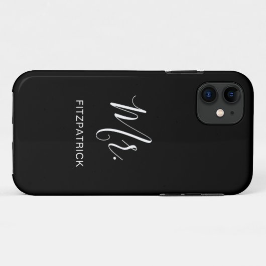 Coques Case-Mate iPhone Simple moderne M. Groom Newlysée Élégant (Dos (Horizontal))