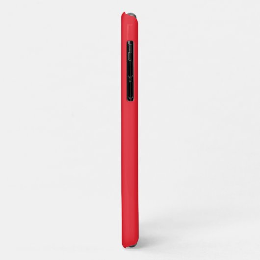 Coques Case-Mate iPhone Simple moderne Minimal rouge vif (Dos/Gauche)