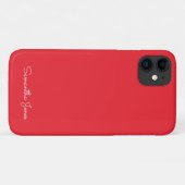 Coques Case-Mate iPhone Simple moderne Minimal rouge vif (Dos (Horizontal))