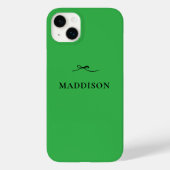 Coques Case-Mate iPhone Simple moderne minimal vert tendance avec Bow noir (Verso)
