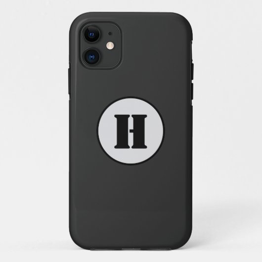 COQUES Case-Mate iPhone SIMPLE MODERNE MODERNE MONOGRAM ÉLÉGANT CHIC STYLE (Dos)