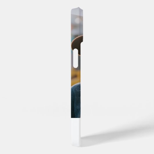 Coques Case-Mate iPhone Simple moderne Monogramme Photo Nom personnalisé (Verso / Droite)