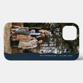 Coques Case-Mate iPhone Simple moderne une photo ondulée bord cool marine (Verso (horizontal))