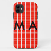 Coques Case-Mate iPhone Simple monogramme ajouter votre nom lettre man min (Dos)