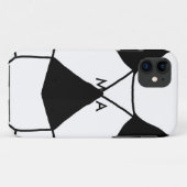 Coques Case-Mate iPhone Simple monogramme ajouter votre nom lettre man min (Dos (Horizontal))