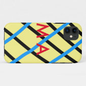 Coques Case-Mate iPhone Simple monogramme ajouter votre nom lettre man min (Dos (Horizontal))