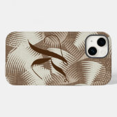 Coques Case-Mate iPhone Simple Monogramme Élégant Boho Téléphone Case (Verso (horizontal))