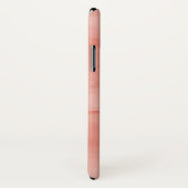 Coques Case-Mate iPhone Simple Monogramme Marbre Subtil Rose Corail Modern (Dos/Droite)