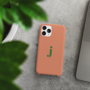 Coque iPhone 15 Pro Max simple monogramme minimaliste moderne