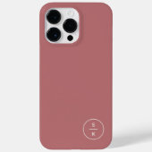 Coques Case-Mate iPhone Simple Monogramme Moderne Nom (Verso)