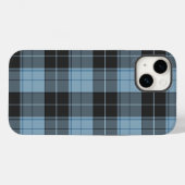 Coques Case-Mate iPhone Simple motif tartan en bleu clair (Verso (horizontal))