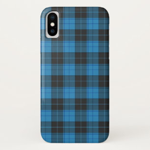 Case-Mate iPhone Case Simple motif tartan en bleu foncé