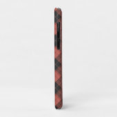 Coques Case-Mate iPhone Simple motif tartan en rouge (Dos/Gauche)