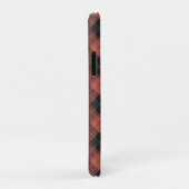 Coques Case-Mate iPhone Simple motif tartan en rouge (Dos/Droite)