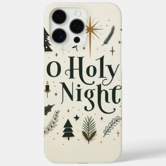 Coques Case-Mate iPhone Simple Noël O Holy Night (Verso)