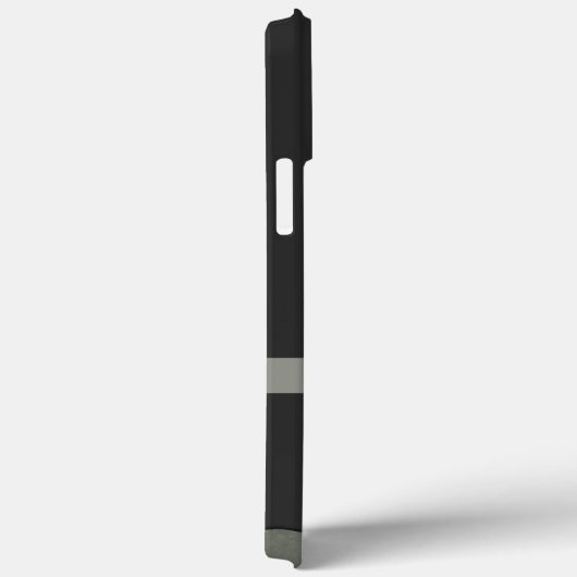 Coques Case-Mate iPhone Simple Noir Feuille moderne (Verso / Droite)