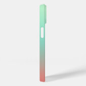 Coques Case-Mate iPhone Simple Ombre rose Turquoise Aqua Nom de calligraph (Verso / Droite)