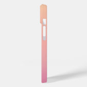 Coques Case-Mate iPhone Simple Ombre rose Turquoise Aqua Nom de calligraph (Verso / Gauche)