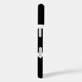 Coques Case-Mate iPhone Simple Personnalisé Noir Et Blanc (Verso / Droite)