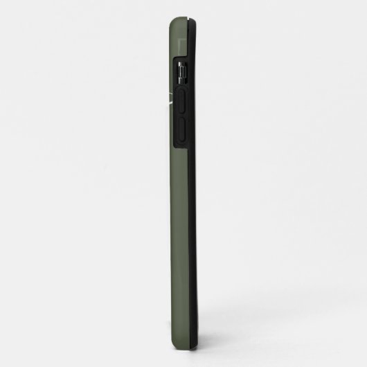 Coques Case-Mate iPhone Simple Personnalisé Vert Jouet (Dos/Gauche)