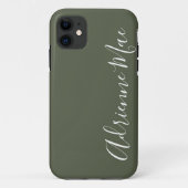 Coques Case-Mate iPhone Simple Personnalisé Vert Jouet (Dos)
