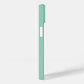 Coques Case-Mate iPhone Simple Photo Dog Paw Initial Light turquoise (Verso / Droite)