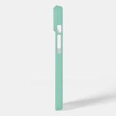 Coques Case-Mate iPhone Simple Photo Dog Paw Initial Light turquoise (Verso / Gauche)