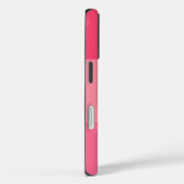 Coques Case-Mate iPhone Simple rayures roses Monogrammes blancs (Verso / Droite)