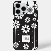 Coques Case-Mate iPhone Simple retro Boho noir et blanc (Verso)
