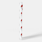 Coques Case-Mate iPhone simple rouge blanc balle de football motif monogra (Verso / Droite)