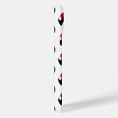 Coques Case-Mate iPhone simple rouge noir volleyballs motif monogrammé (Verso / Droite)