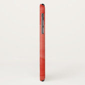 Coques Case-Mate iPhone Simple rouge orange subtil marbre moderne Monogram (Dos/Gauche)