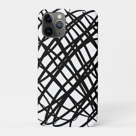 Coques Case-Mate iPhone Simple Scribble | Noir | (Dos)