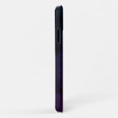 Coques Case-Mate iPhone Simple Signature Marbré Bleu Violet Ombré (Dos/Droite)